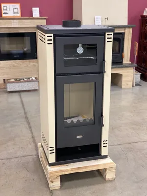 Image de EEK A+ Poêle à bois avec four PRITY K2 GT F crème - 8,1kW