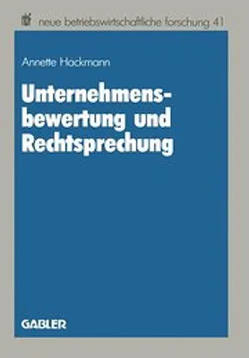 Obrázek produktu pro Unternehmensbewertung und Rechtsprechung