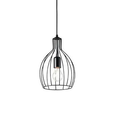 Produktbild von Aufhängung Industrial-Minimal Ampolla-2 Metall Schwarz 1 Licht E27