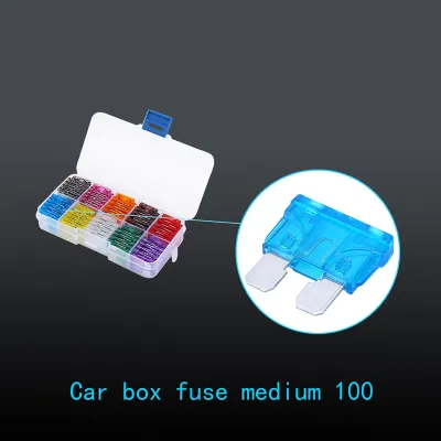 Obrázok produktu pre 100 ks/sada Auto Car Medium Blade Fuse Assortment pre SUV FUSES Kit 2A 3A 5A 7,5A 10A 15A 20A 25
