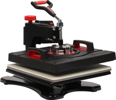 Produktbild von 5-in-1 Wärmepresse für T-Shirts, Tassen und Becher – Sublimation & Heißstempeln, 38x38 cm, Modell P8039 (220V)