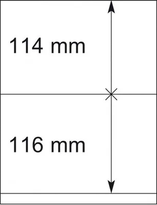 Produktbild von Lindner 802212P T-Blanko-Blätter - 10er-Packung