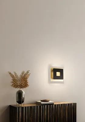 Produktbild von Fischer & Honsel Hennes LED Wandleuchte 7W warmweiss blattgold 30478