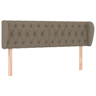 Produktbild von vidaXL Kopfteil mit Ohren Taupe 147x23x78/88 cm Stoff