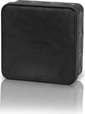Zdjęcie produktu dla Puszka połączeniowa F-TRONIC E1210, 80x80x37 mm, czarna