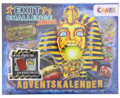 Productafbeelding van Craze Exit Challenge Junior Adventskalender met raadsels, vanaf 8 jaar