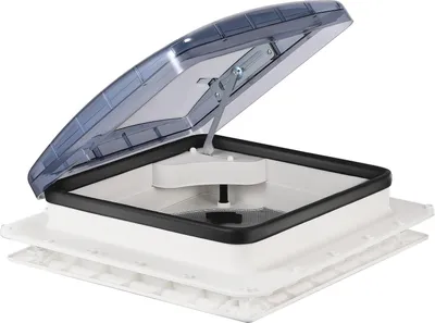 Image de Couvercle de ventilation de toit pour camping-cars, ventilation à haut débit, installation facile, 40 x 40 cm