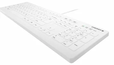 Zdjęcie produktu dla Contour Design Active Key AK-C8112, Pełnowymiarowy (100%), Przewodowa, USB, Przełącznik nożycowy, AZERTY, Biały