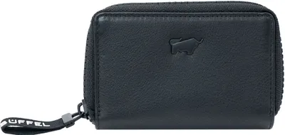 Produktbild von Braun Büffel Leder Schlüsselmäppchen Capri Mini Wallet Black schwarz
