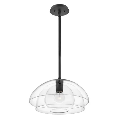 Produktbild von Elstead Lotus Hängeleuchte E27 Schwarz Klar