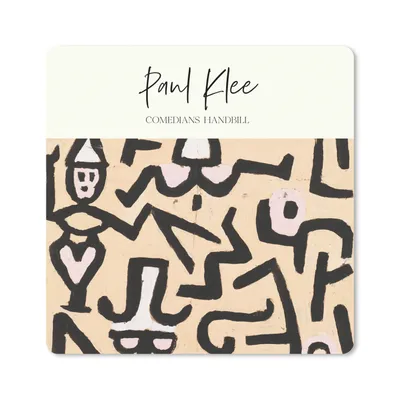 Produktbild von MuchoWow® Mauspad Mousepad Paul klee - Kunst - Flugblatt der Komödianten 20x20 cm - Mousepads - Maus Mat - Pad - Mausunterlage - Desk Mat - Bureauartikeln