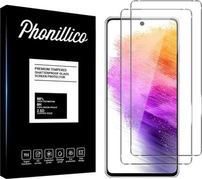 Immagine prodotto di Vetro temperato per Samsung Galaxy A73 5G [2 pezzi] Pellicola protettiva antigraffio resistente Phonillico®