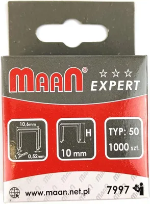 Produktbild von 1000 Tackerklammern 10 mm Typ 50 Breite 10,6 mm Handtacker Klammer für Tacker