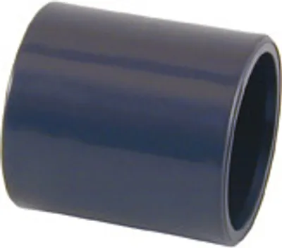 Produktbild von PVC-Muffe, 25 mm, Klebemuffe, runde PVC-Rohrmuffe für PVC-Rohre und PVC-Fittinge