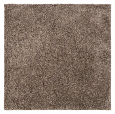 Produktbild von Waschbarer Hochflorteppich Soho Taupe 160x160 cm Wohnzimmer Quadratisch Rutschfest Waschbar Hochflor benuta Flauschig Plüsch Shaggy Weich