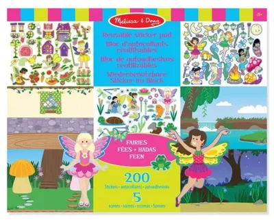 Zdjęcie produktu dla Naklejki wielokrotnego użytku Melissa & Doug: Wróżki - ponad 200 naklejek