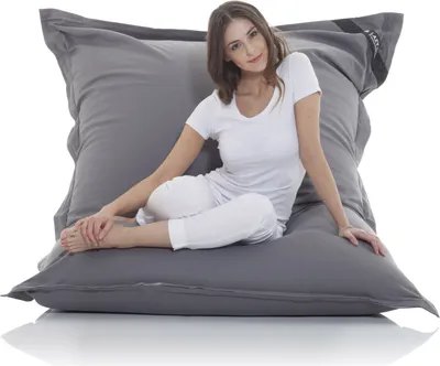 Obrázok produktu pre Bavlnený vak Lazy Bag Beanbag - tmavosivý