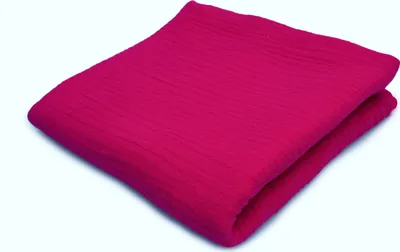 Obrázok produktu pre Bavlnená mušelínová tkanina Double Gauze, Double Gauze Fuchsia 50 x 130 cm