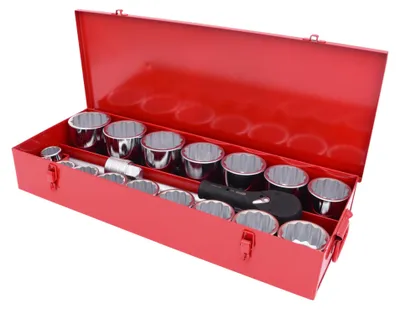 Zdjęcie produktu dla KS TOOLS Zestaw kluczy nasadowych 911.0824 Stal chromowo-wanadowa 43500g