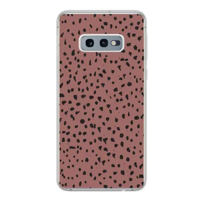 Produktbild von MuchoWow® Handyhülle Schutzhülle Hülle für Samsung Galaxy S10e Polka dots - Muster - Schwarz Silikon Softcase Handy Hülle - Handy