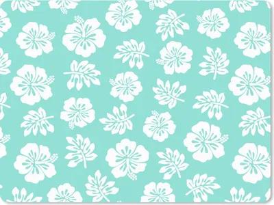 Produktbild von MuchoWow® Mauspad Mousepad Hawaii - Hibiskus - Blume - Muster 23x19 cm - Mousepads - Maus Mat - Pad - Mausunterlage - Schreibtischunterlage - Mauspad