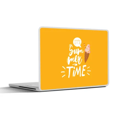 Produktbild von MuchoWow® Laptop Aufkleber Sticker Cover Sommer - Gelb - Eiscreme 30x22 cm - Laptop-Sticker