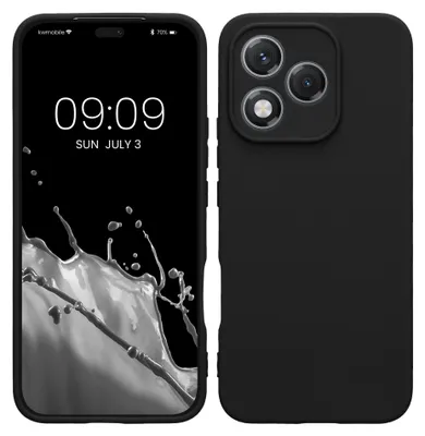 Produktbild von kwmobile Handyhülle für HONOR 400 Lite Hülle - weiches Handy Silikon Case - Schutzhülle Cover - Schwarz matt