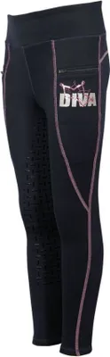 Produktbild von Harrys Horse Mädchen Kinder Reithose Equitights Diva Purple Full, Größe:152