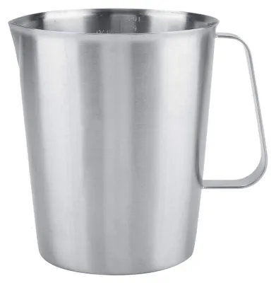 Edelstahl Messbecher 2000 ml für Milchaufschäumer Latte Art