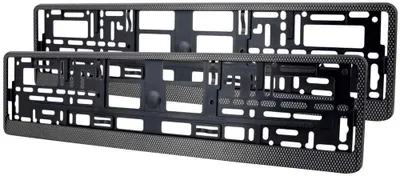 Produktbild von Kennzeichenhalter in Carbon Satz 2 Stück Kennzeichen Nummernschild Halter für EU KFZ-Kennzeichen einfache Montage  the EU