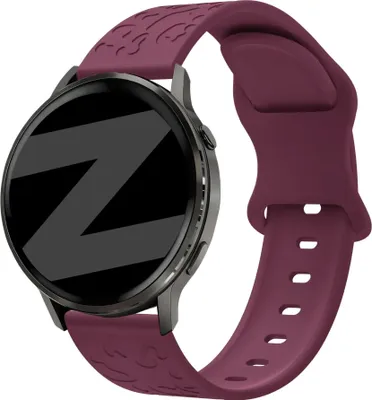 Produktbild von Bandz Silikon-Sportarmband „Deluxe“, passend für Garmin Vivoactive 4s / Vivomove 3s / Venu 4 (41 mm) / Venu 3s / Venu 2s / Forerunner 265s – Schwarz