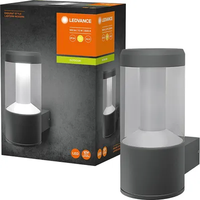 A product box and a wall lamp.