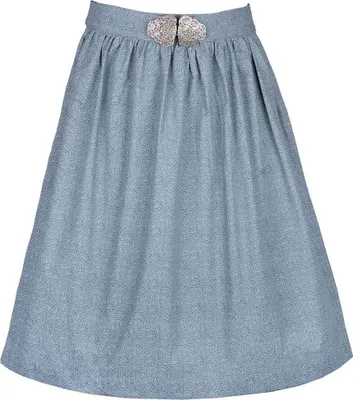 Produktbild von Dirndlschürze Elizabeth 58er Länge graublau 38-40