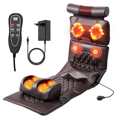 Produktbild von Faltbare Massagematte - Massageauflage für Stühle - Manuelle Ganzkörpermassage - Nacken und Schultern - Rücken und Taille - Halswirbelsäule
