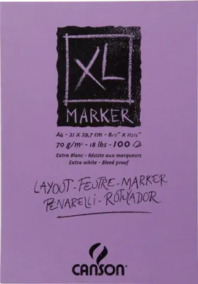 Produktbild von CANSON Skizzen und Studienblock "XL MARKER" DIN A4 100 Blatt