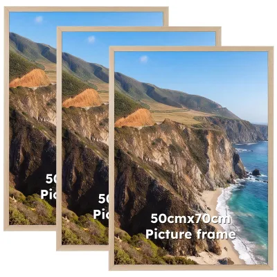 Productafbeelding van Solidchoice - Set van 3 Aluminium Fotolijsten 50 x 70 cm