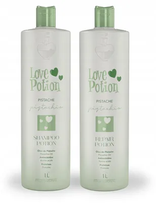 Produktbild von Love Potion Pistache Set Keratin für Haare - 2x1000 ml