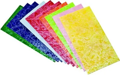 Produktbild von Verzierwachsplatten "Marmoriert" 10 Stück sortiert, Größe 20 x 10 cm, zum Verzieren von Kerzen