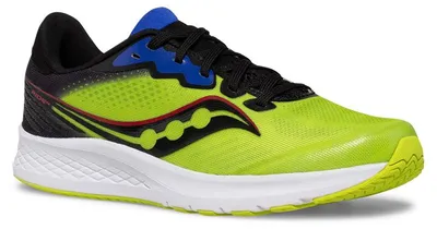 Image de Chaussures de sport Saucony Ride 14 pour enfants, couleur vert citron, taille 39