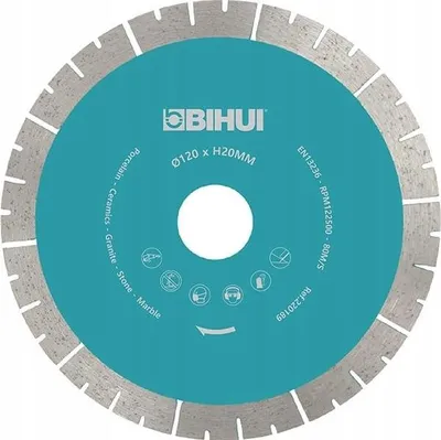 Immagine prodotto di Disco Diamantato Bihui Per Tagliapiastrelle Automatico 120 Mm Dcbs120