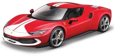 Obrázok produktu pre BBURAGO Ferrari 296 GTB, Model superšportového automobilu, predmontovaný, 1:18, Ferrari 296 GTB Assetto Fiorano, Akékoľvek pohlavie, Kov, Plast