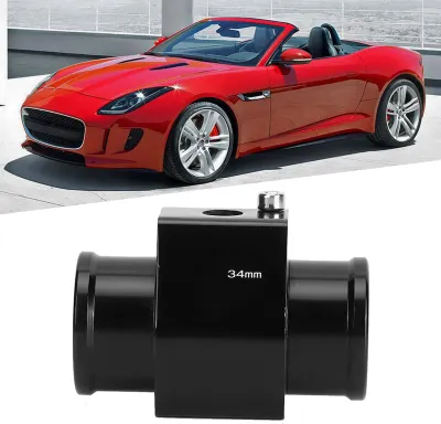 Produktbild von Wassertemperatur-Verbindungsrohr-Temperaturmessgerät, Kühlersensor-Schlauchadapter, 34 mm/1,34 Zoll