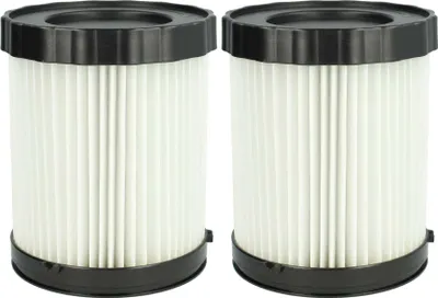 Produktbild von vhbw 2x Faltenfilter kompatibel mit Bosch 0 601 9C6 302, 3 601 JC6 300, 0 601 9C6 300, GAS 18V-10 L Staubsauger - Patronenfilter Weiß Abwaschbar