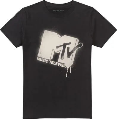 Produktbild von MTV - T-Shirt für Herren/Damen Uni TV24668 (XL) (Schwarz)