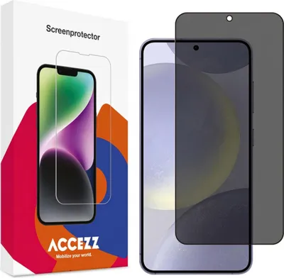 Produktbild von Accezz Privacy Displayschutz aus gehärtetem Glas Samsung Galaxy S24 Plus / S25 Plus