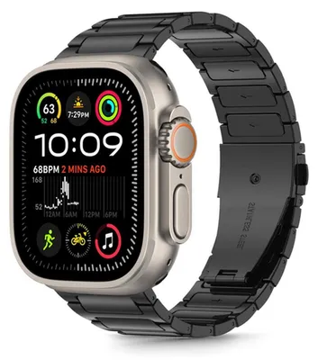 Produktbild von Tech-Protect Edelstahl Classic Apple Watch 6 / 7 / 8 / 9 / 10 / Se / Ultra 1 / 2 (44 / 45 / 46 / 49 Mm) Schwarz