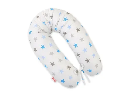 Immagine prodotto di Cuscino di gravidanza più lungo per il sonno delle donne incinte - Stelle grigie e blu