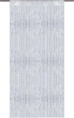 Produktbild von Fadenvorhang Metallic-Streifen, Größe: 90x250cm, Farbe: Weiß