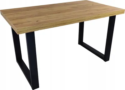 Obrázek produktu pro Kovový stůl LOFT Oak Craft v rozloženém stavu 80x140