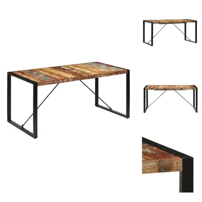 Obrázek produktu pro vidaXL Jídelní stůl 160x80x75 cm z masivního starého dřeva - Jídelní stoly